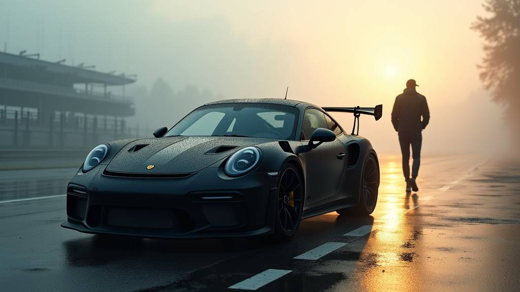 Porsche 991 GT3 RS dans une teinte verte olive