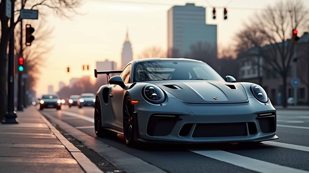 Détails de la Porsche 991 GT3 RS en Gris Glacé