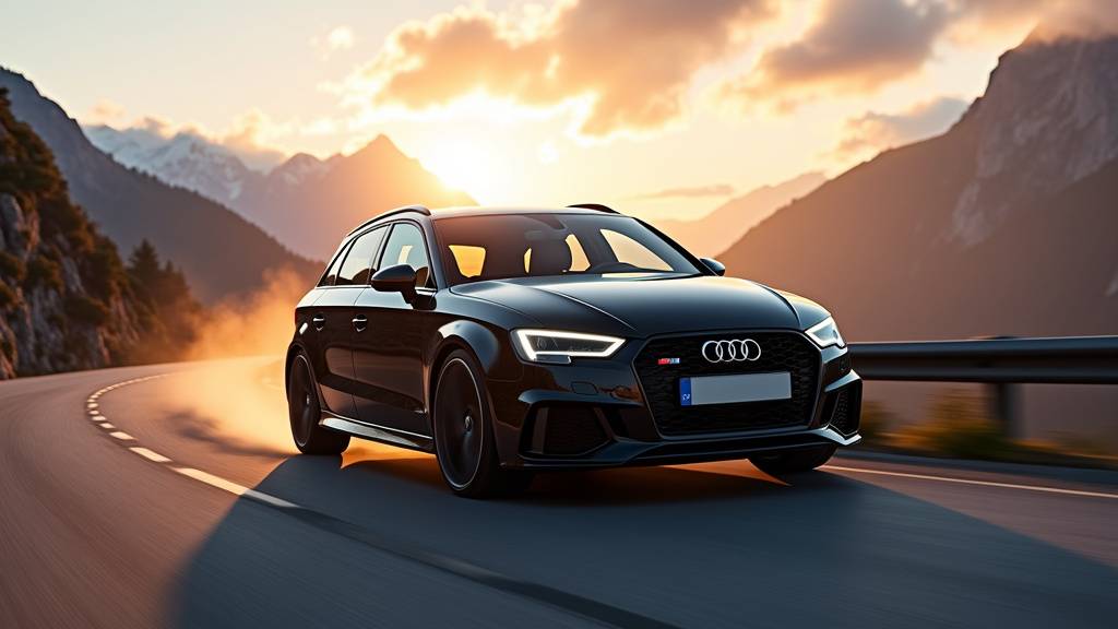 Intérieur Audi RS3 Sportback avec écran MMI incurvé