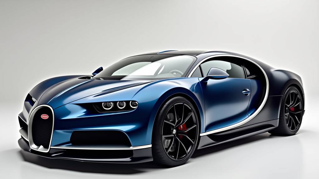 Détail du design aérodynamique de la Bugatti Chiron