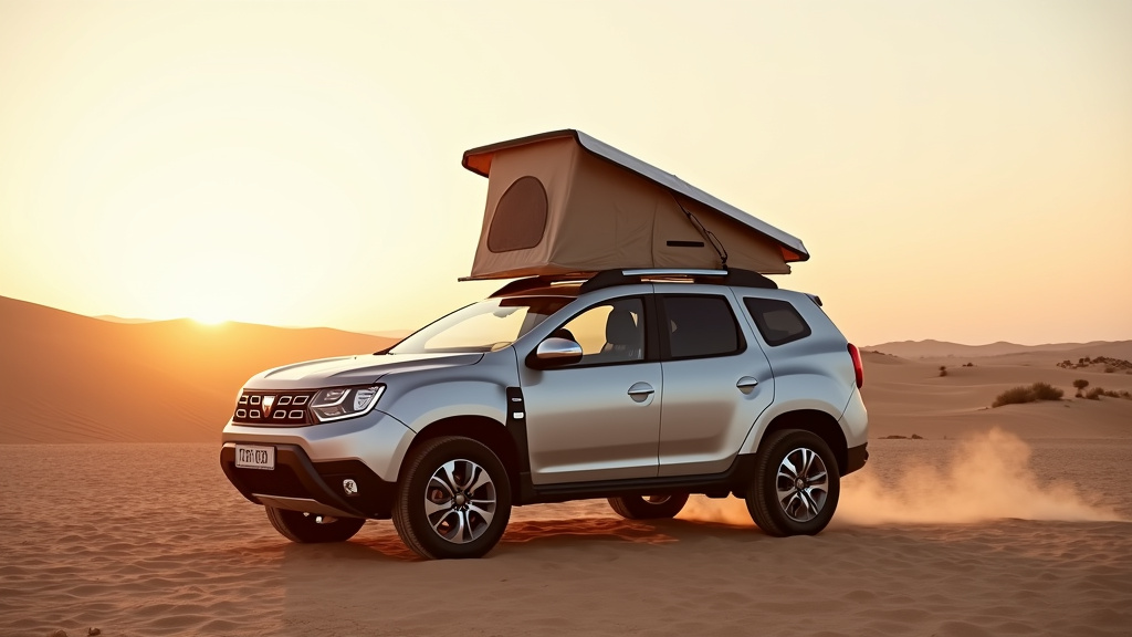Schéma des caractéristiques imaginées du Dacia Sandman