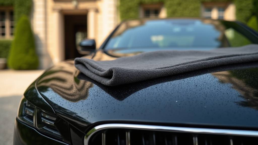 Nettoyage profond de la carrosserie d'une voiture lors d'une séance de detailing