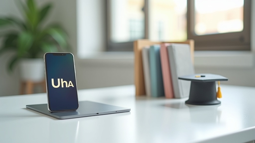 Étudiant utilisant Moodle UHA sur tablette