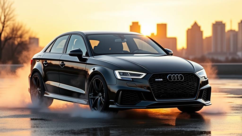 Essai routier d'une Audi RS3 sur circuit