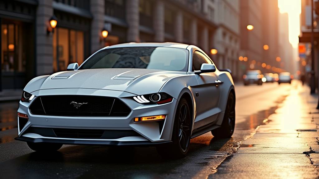 Ford Mustang GT blanche de 2021