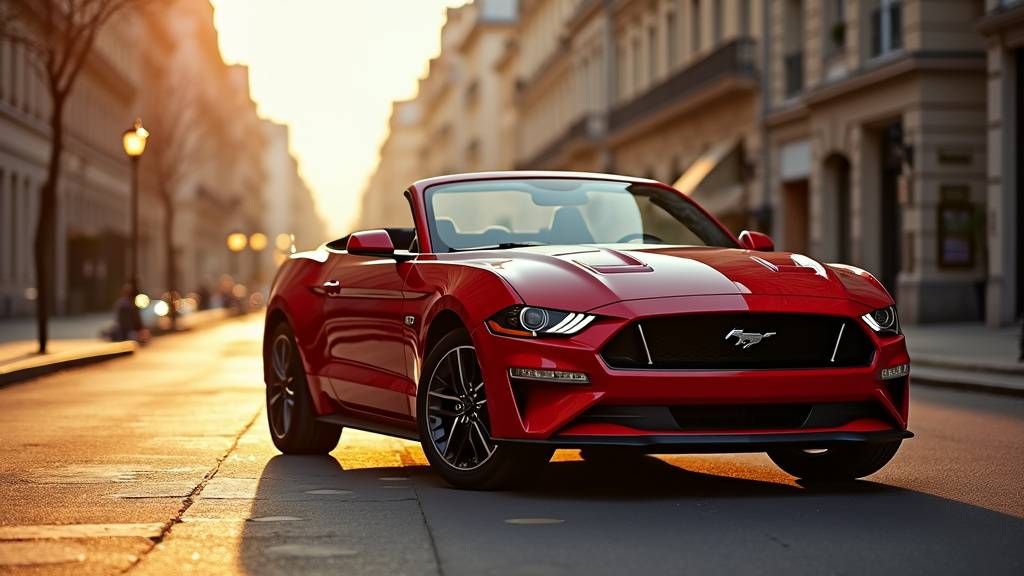 Ford Mustang GT Cabriolet rouge 2016