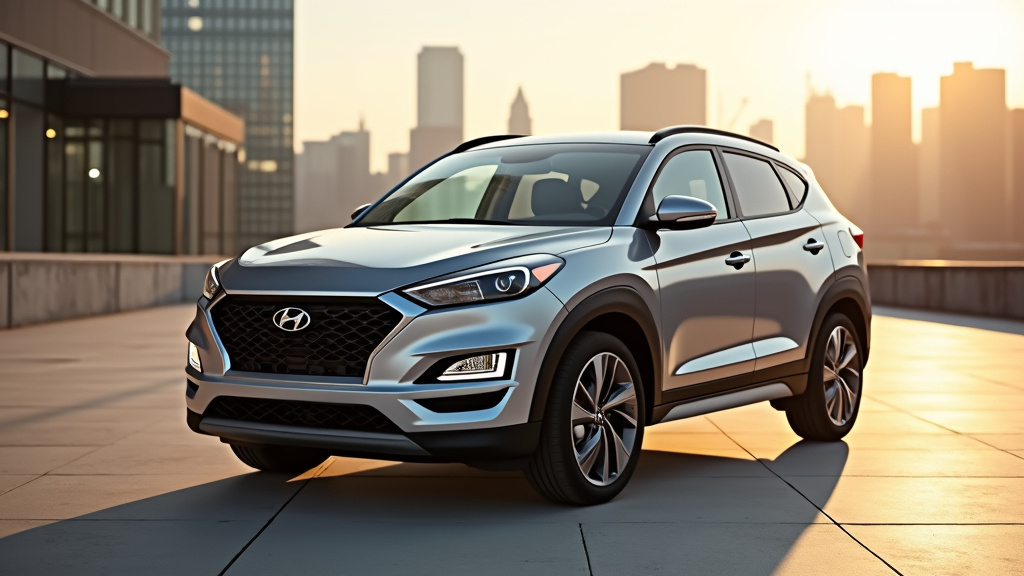 Intérieur du Hyundai Tucson avec l'écran d'infodivertissement et le cockpit numérique