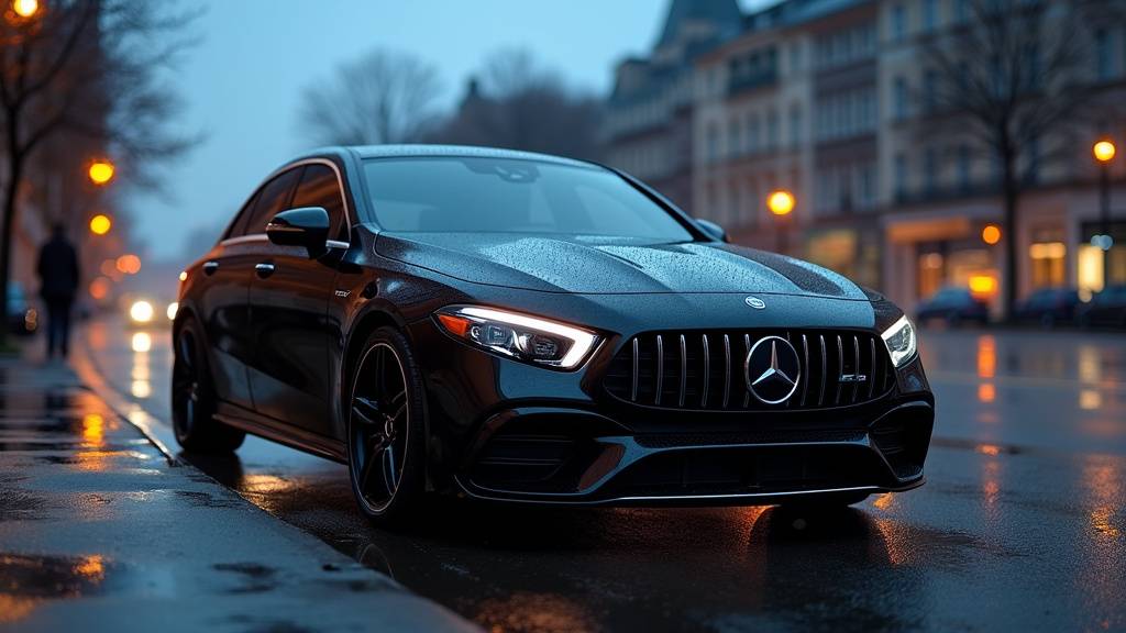 Intérieur Mercedes A35 AMG avec affichage numérique