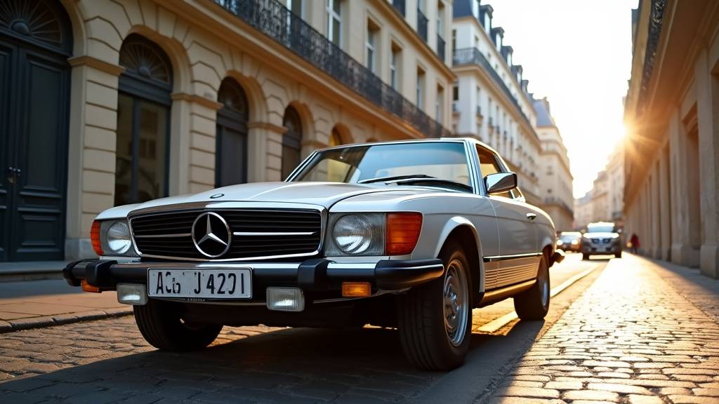 Design intemporel de la Mercedes SL 450 R107