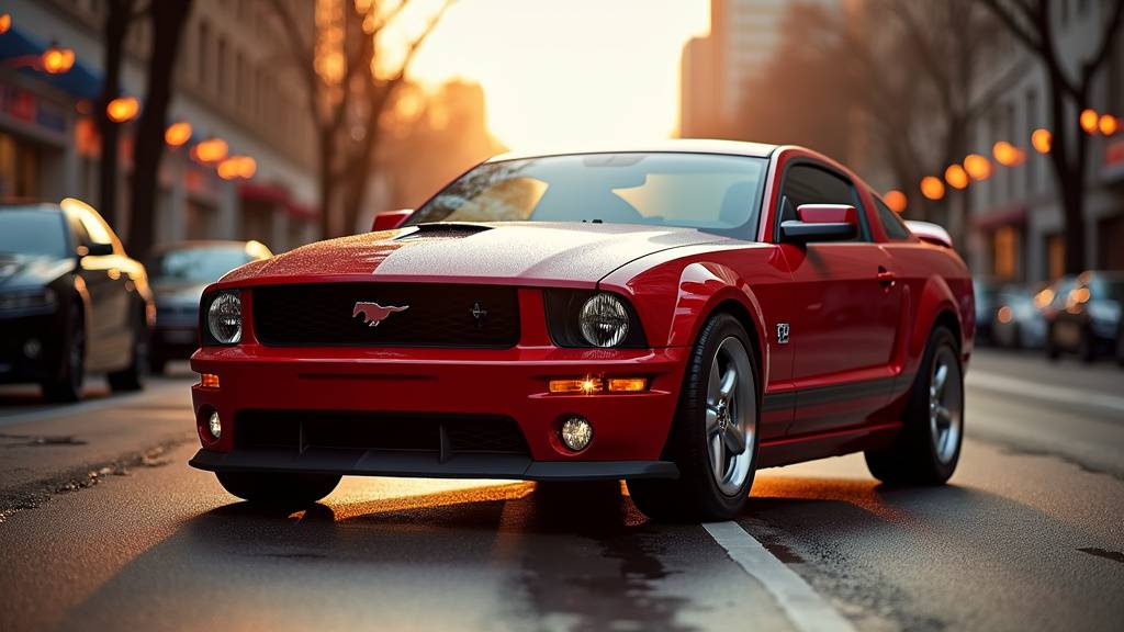 Ford Mustang Saleen S281 Supercharged rouge de 2006