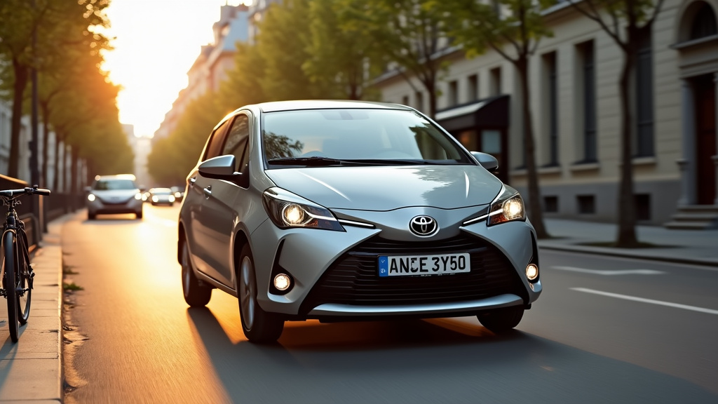 Toyota Yaris Hybride en ville