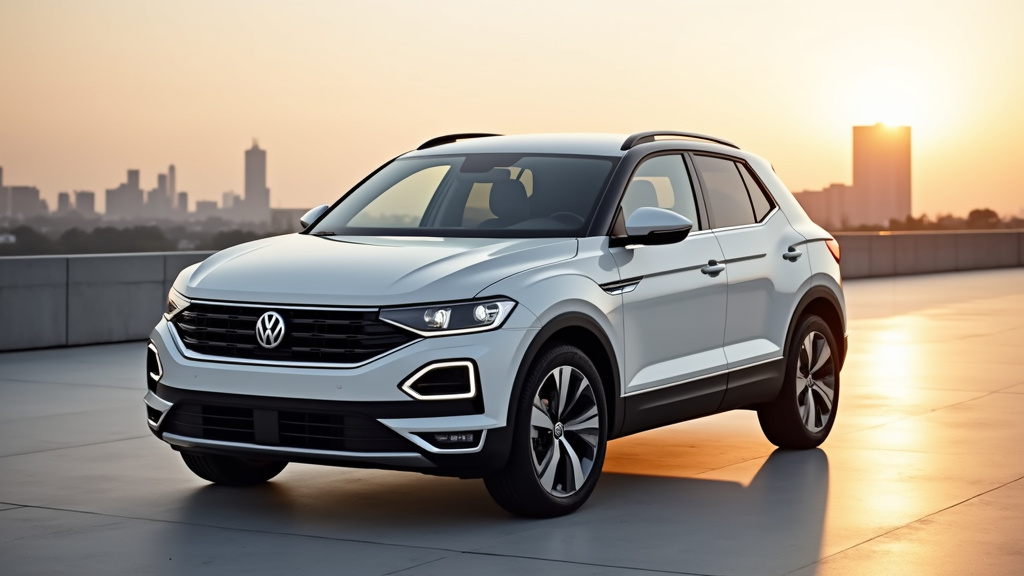 Volkswagen T-Roc en stationnement urbain
